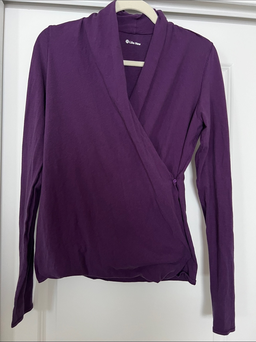 lululemon athletica Deep Purple Wrap-Front Long Sleeve Top